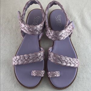 Franco Sarto Lavender Braided Sandals Size 9.5
